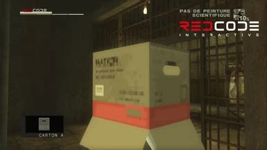 metal gear solid sneaking box|mgs1 cardboard box.